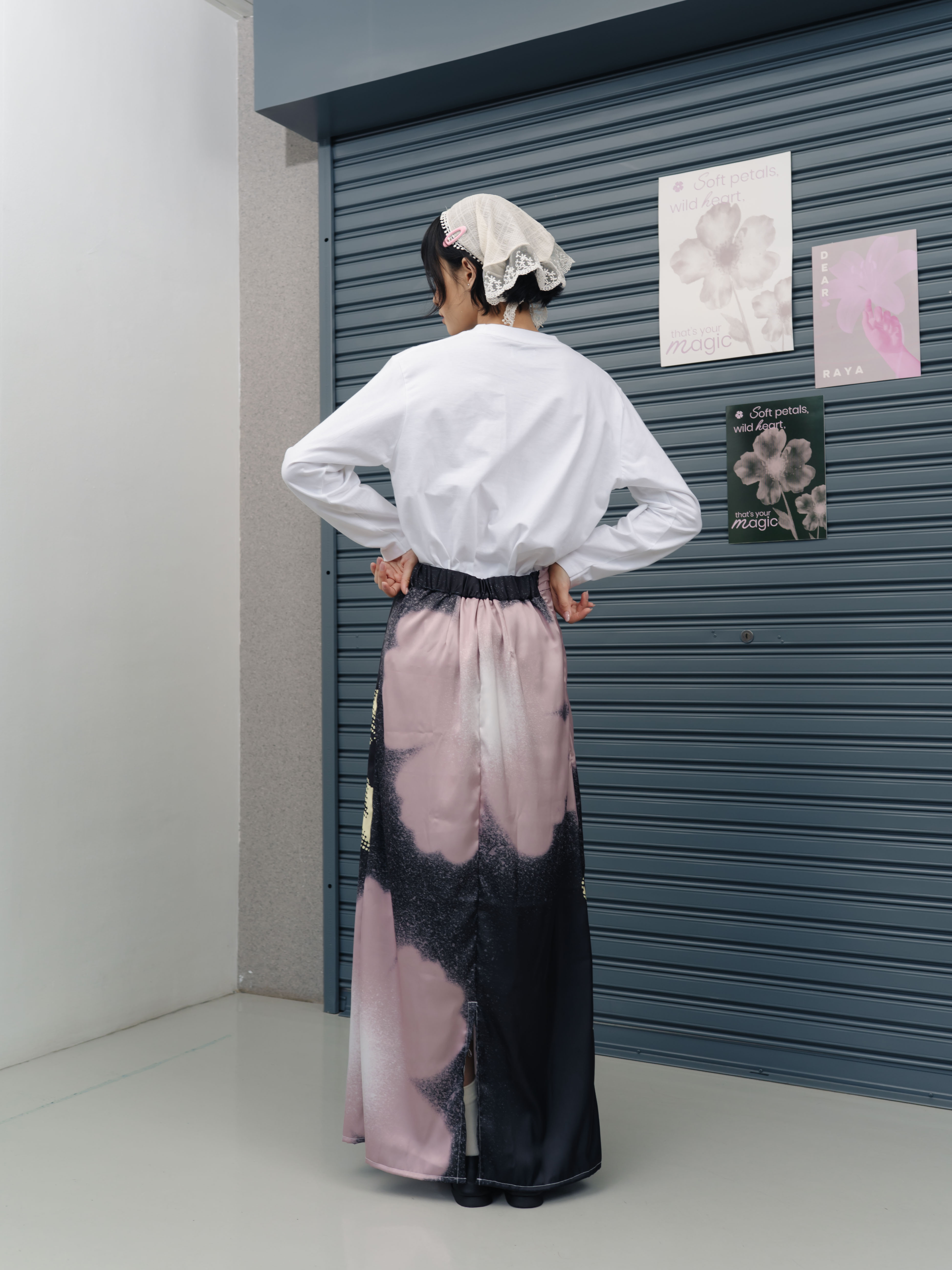 TOME AME - HARUKA SKIRT - ROK PANJANG WANITA PRINT BUNGA