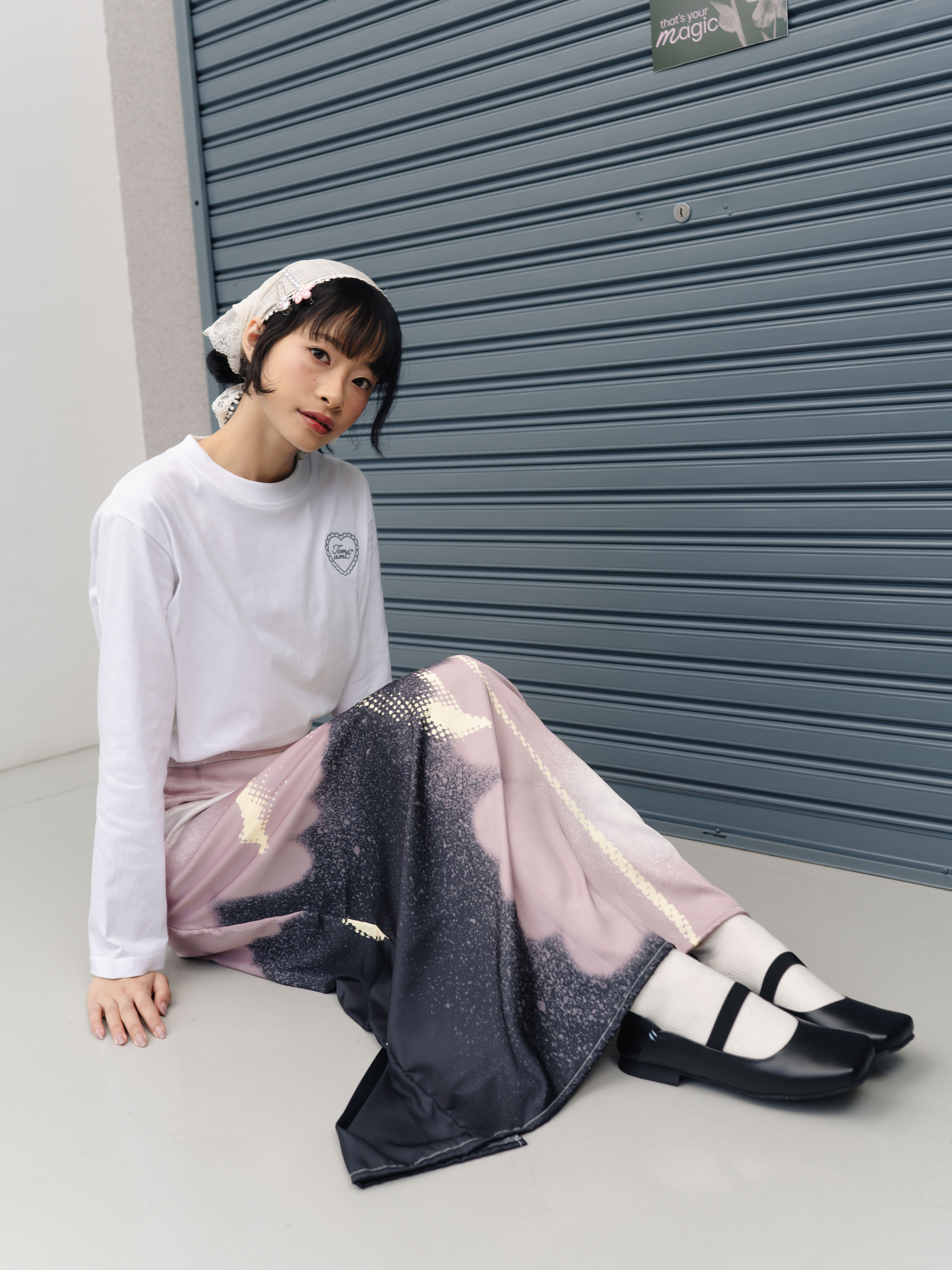 TOME AME - HARUKA SKIRT - ROK PANJANG WANITA PRINT BUNGA