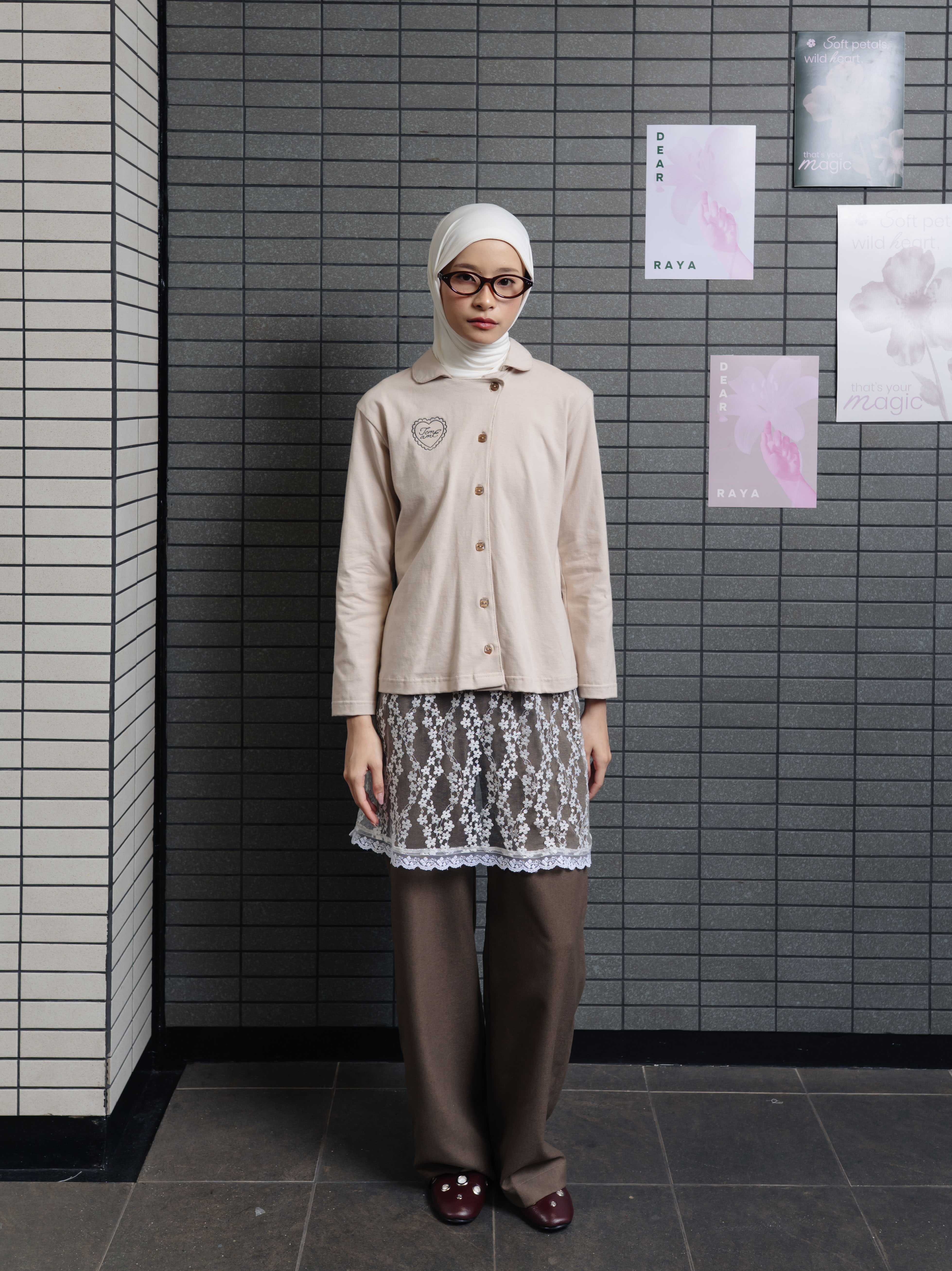TOME AME - HIKAMI T SHIRT LONGSLEEVE BUTTON - KAOS POLOS LENGAN PANJANG 20S