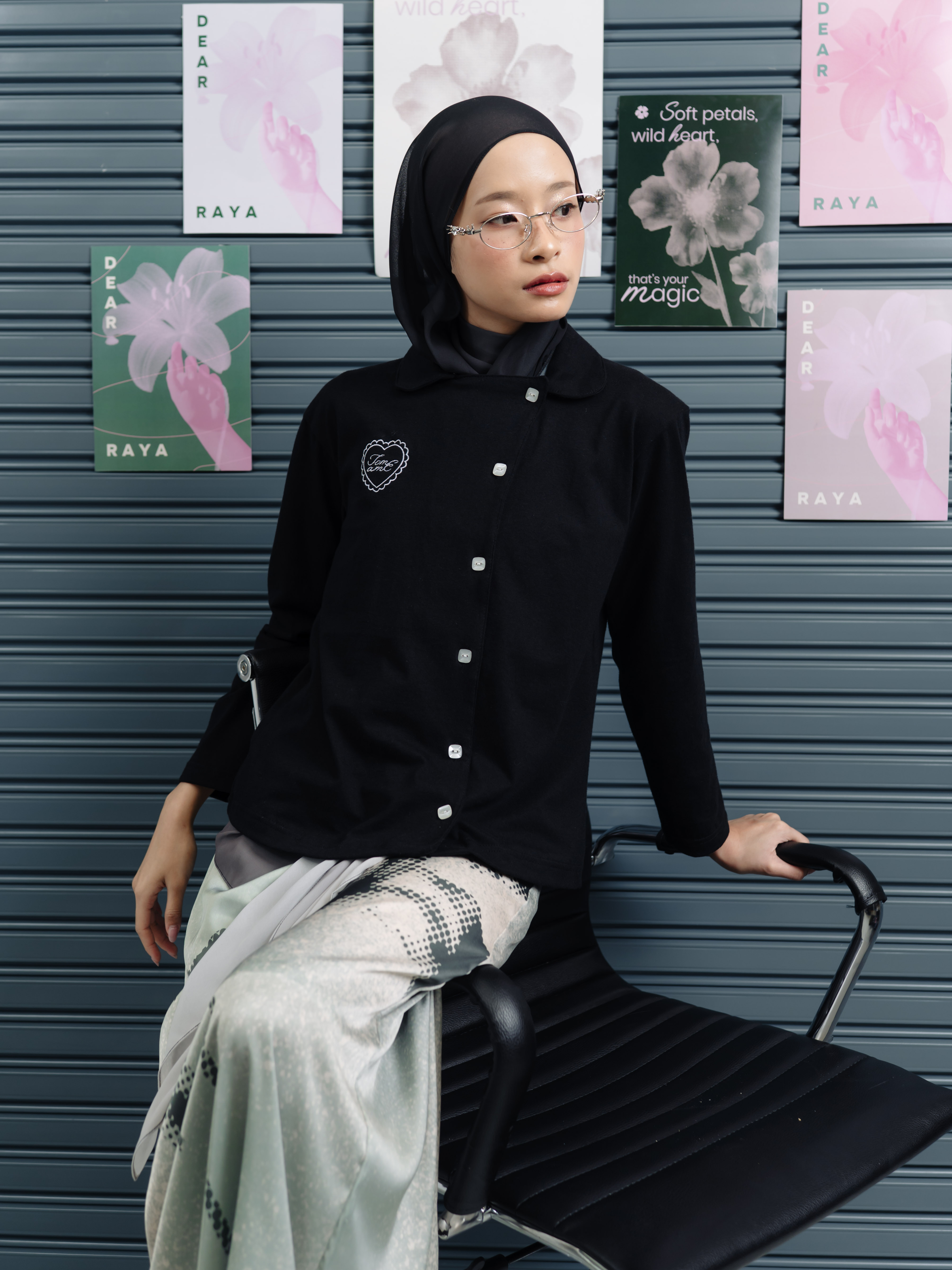 TOME AME - HIKAMI T SHIRT LONGSLEEVE BUTTON - KAOS POLOS LENGAN PANJANG 20S