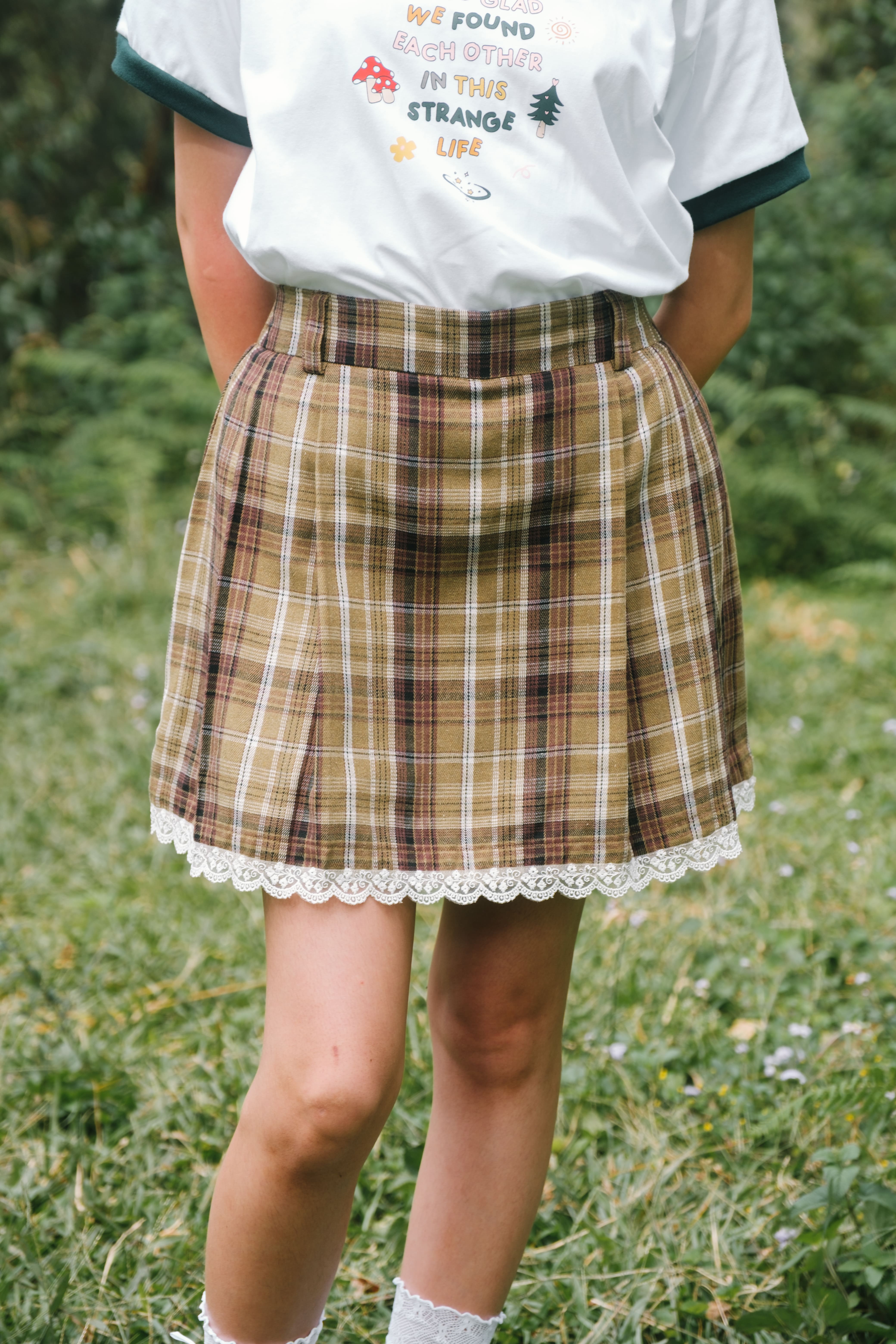 Tome Ame - Jiro Skort - Rok Tartan Motif