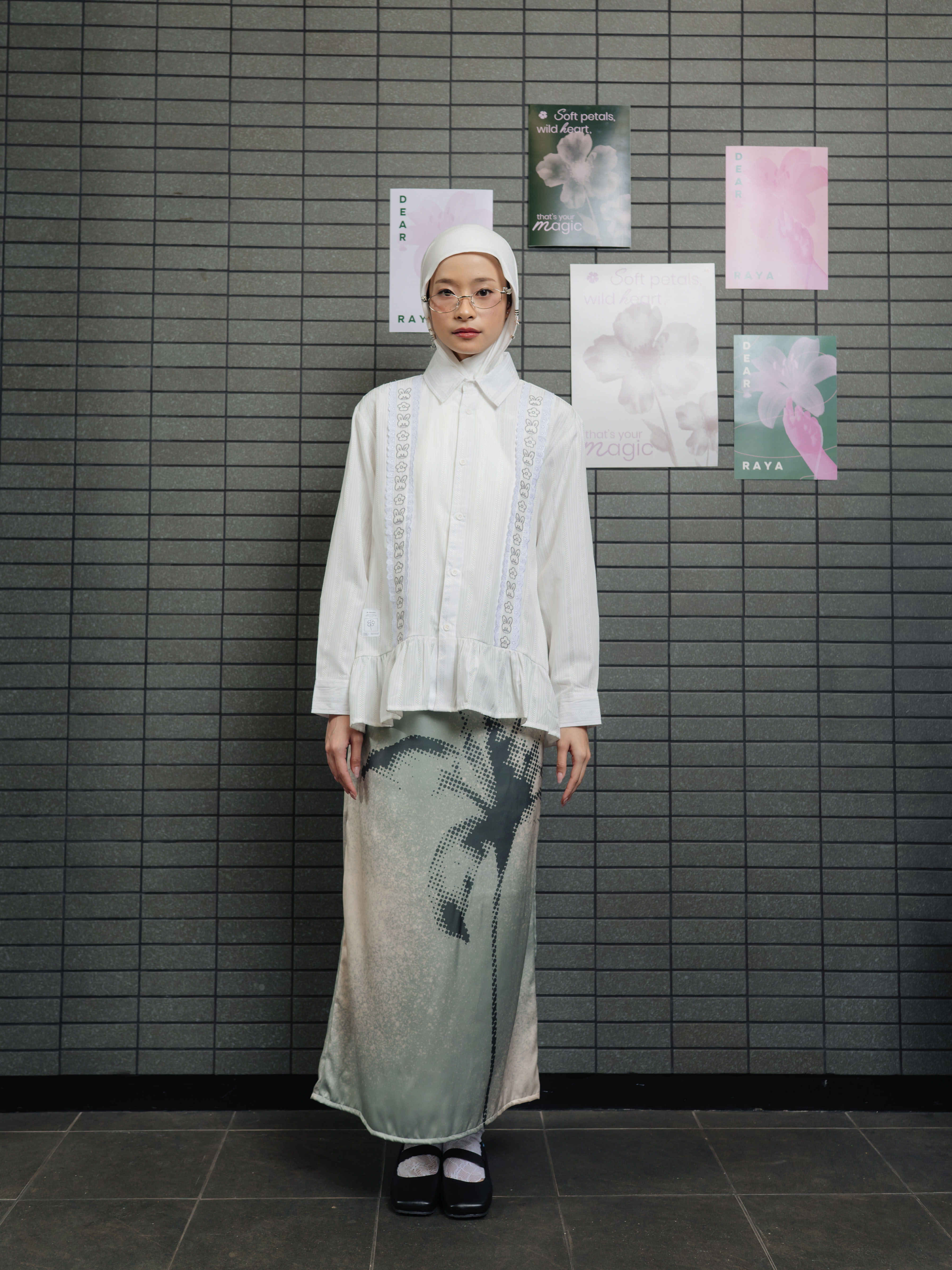 TOME AME - NATSUMI SHIRT - KEMEJA STRIPED WANITA LENGAN PANJANG COTTON DOBBY STRIPED