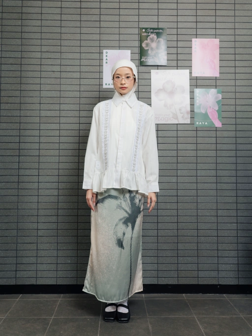 Image of TOME AME - NATSUMI SHIRT - KEMEJA STRIPED WANITA LENGAN PANJANG COTTON DOBBY STRIPED