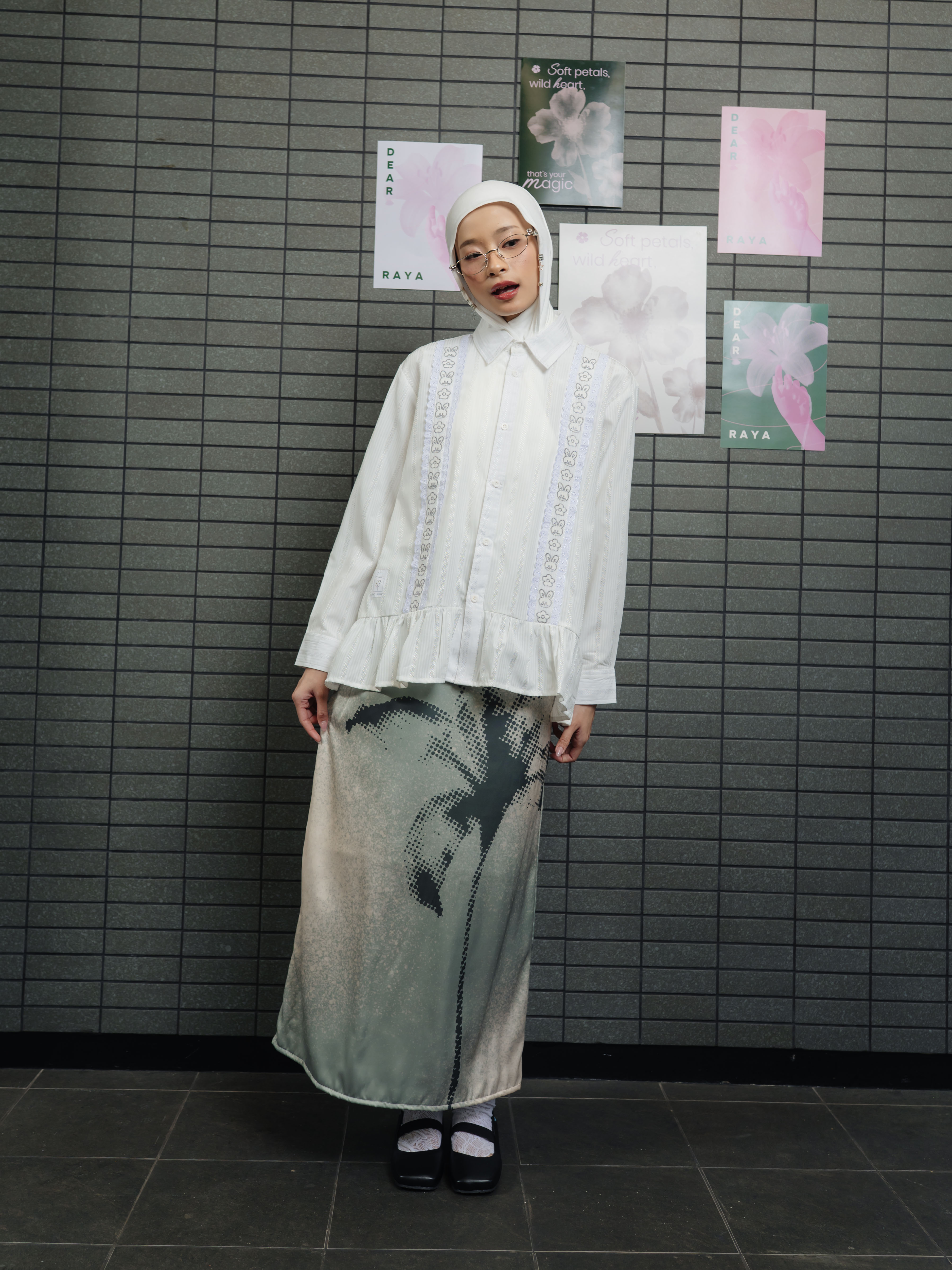 TOME AME - NATSUMI SHIRT - KEMEJA STRIPED WANITA LENGAN PANJANG COTTON DOBBY STRIPED