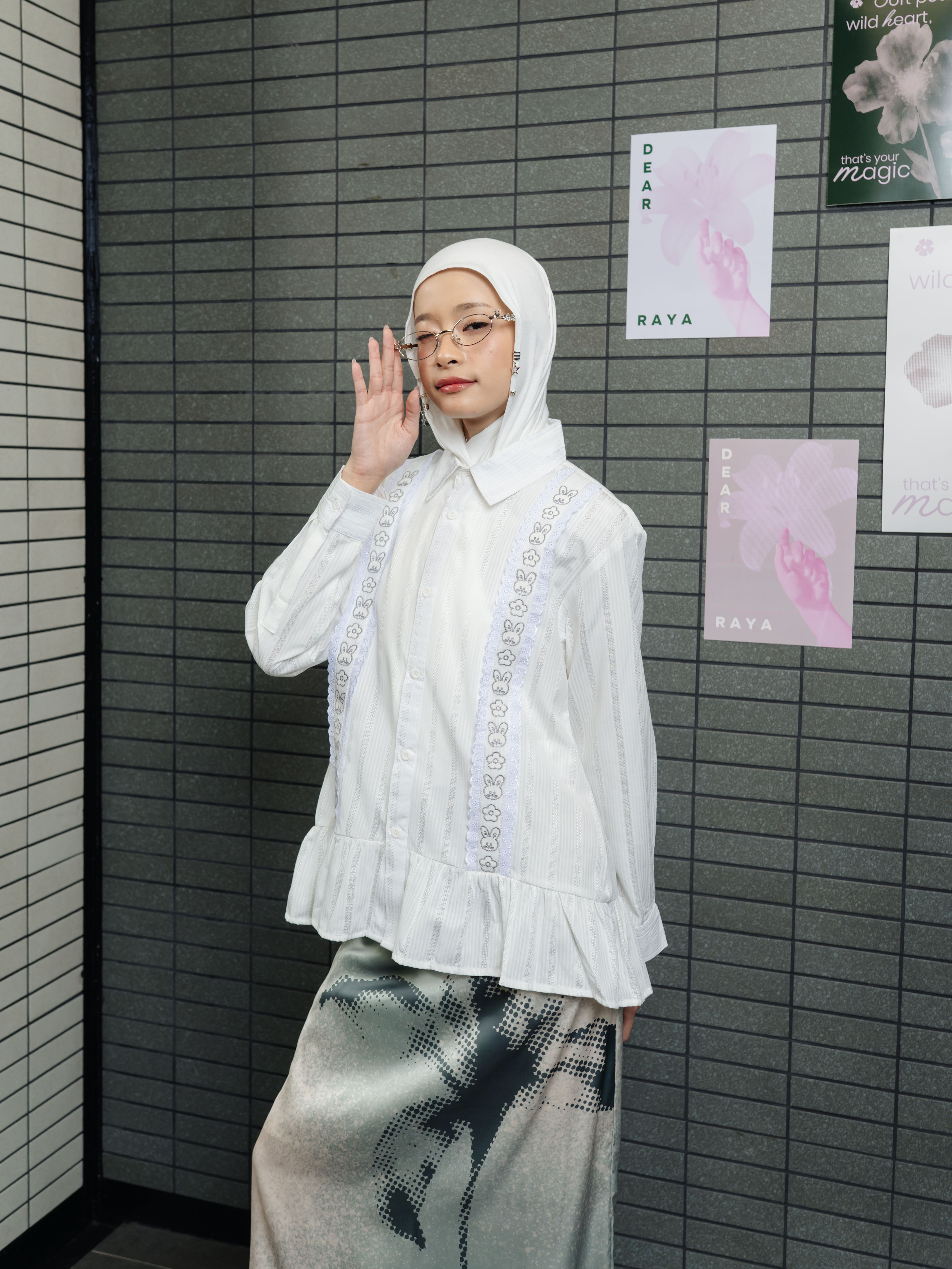 TOME AME - NATSUMI SHIRT - KEMEJA STRIPED WANITA LENGAN PANJANG COTTON DOBBY STRIPED