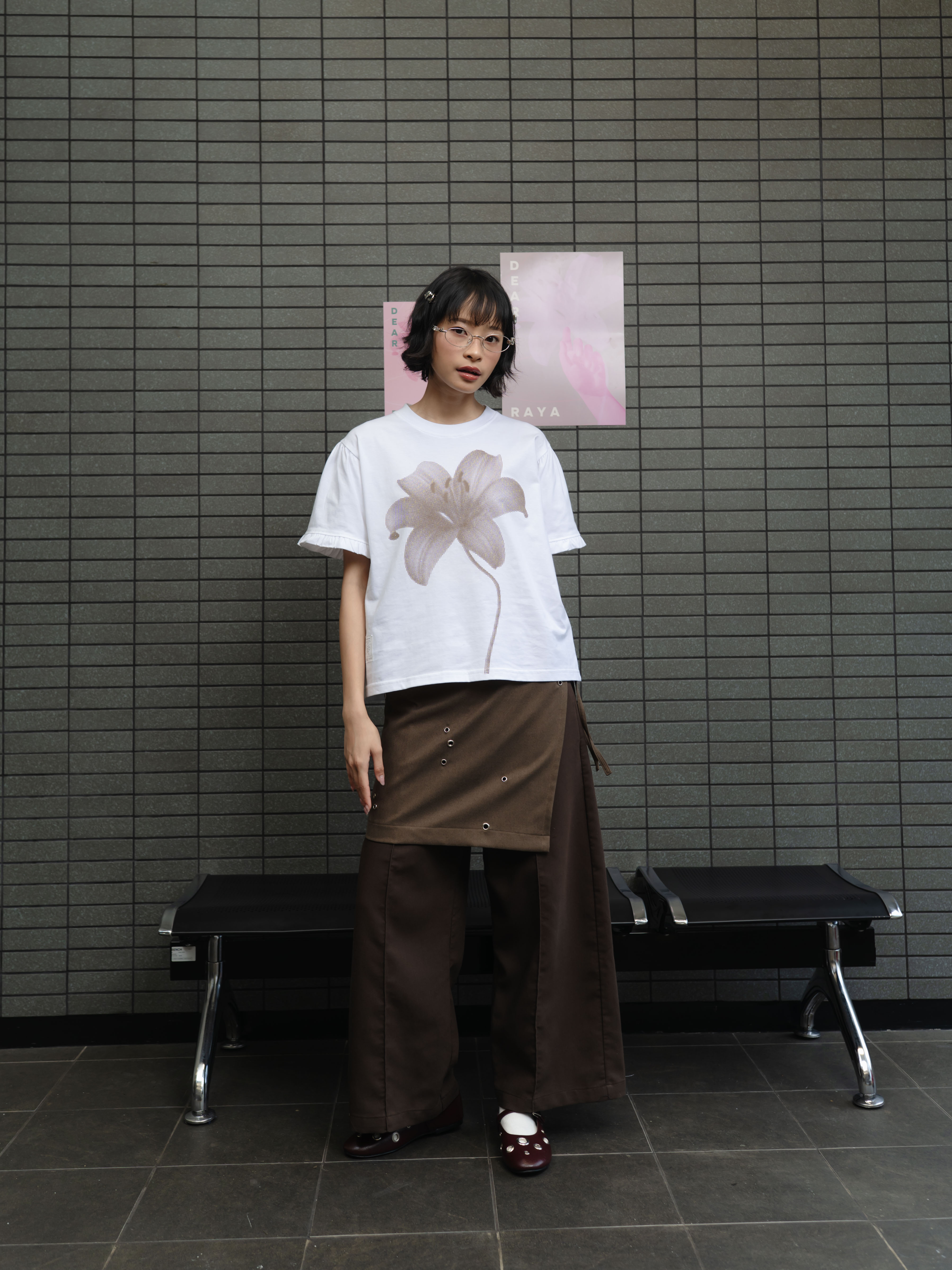 TOME AME - REN SHORT SLEEVE - KAOS LENGAN PENDEK MOTIF BUNGA