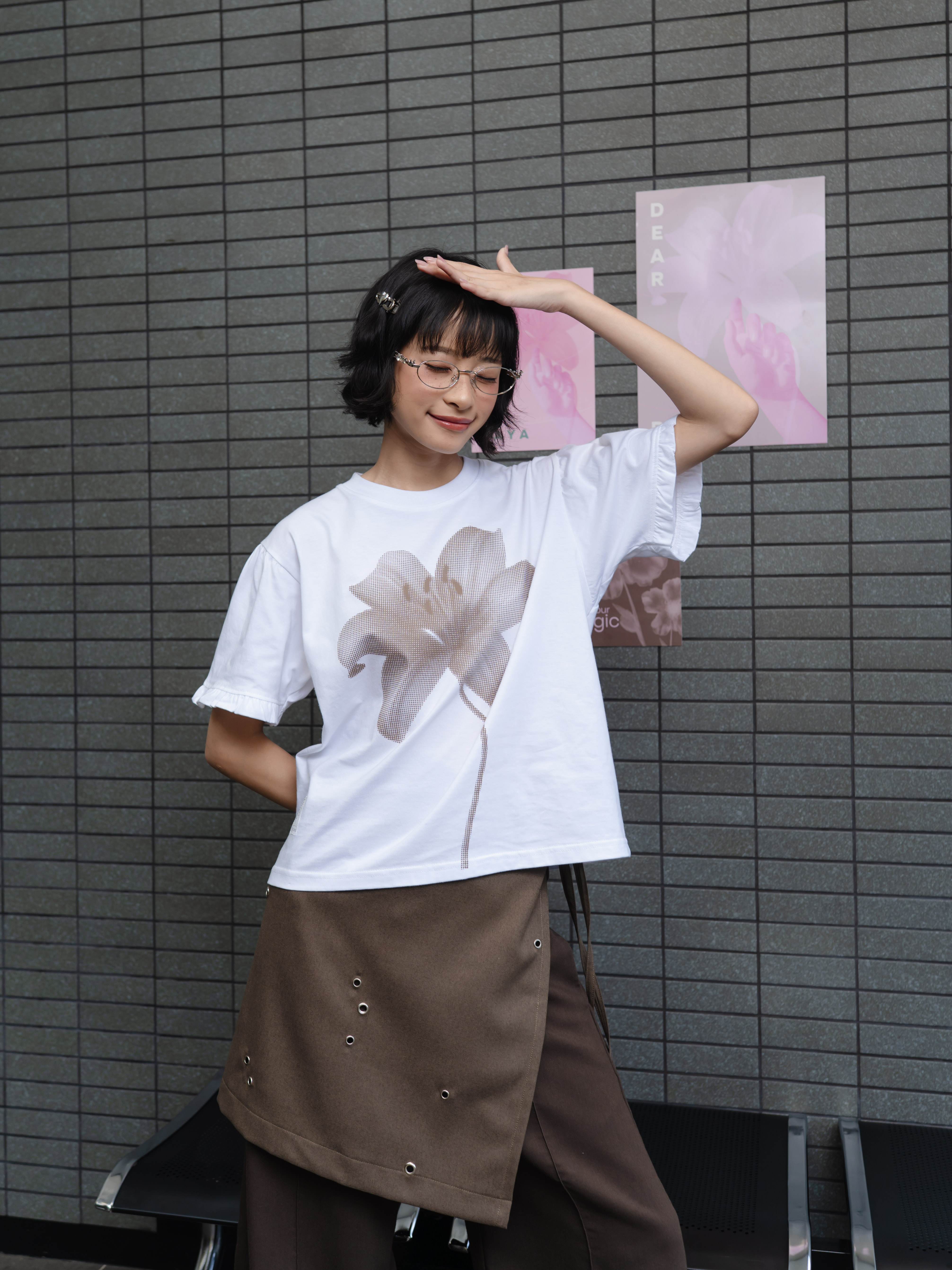 TOME AME - REN SHORT SLEEVE - KAOS LENGAN PENDEK MOTIF BUNGA