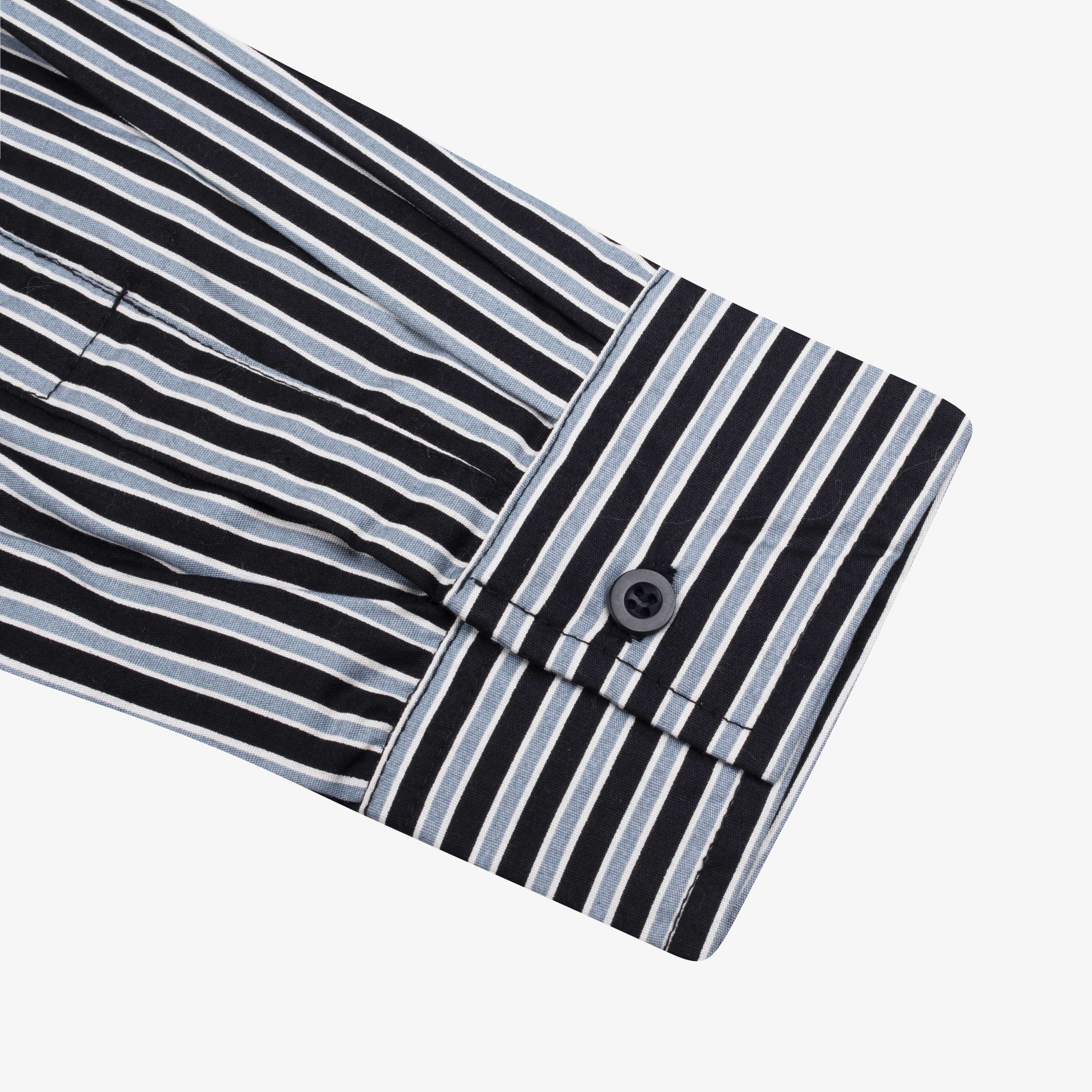 Tome Ame - Omi Striped Shirt Black