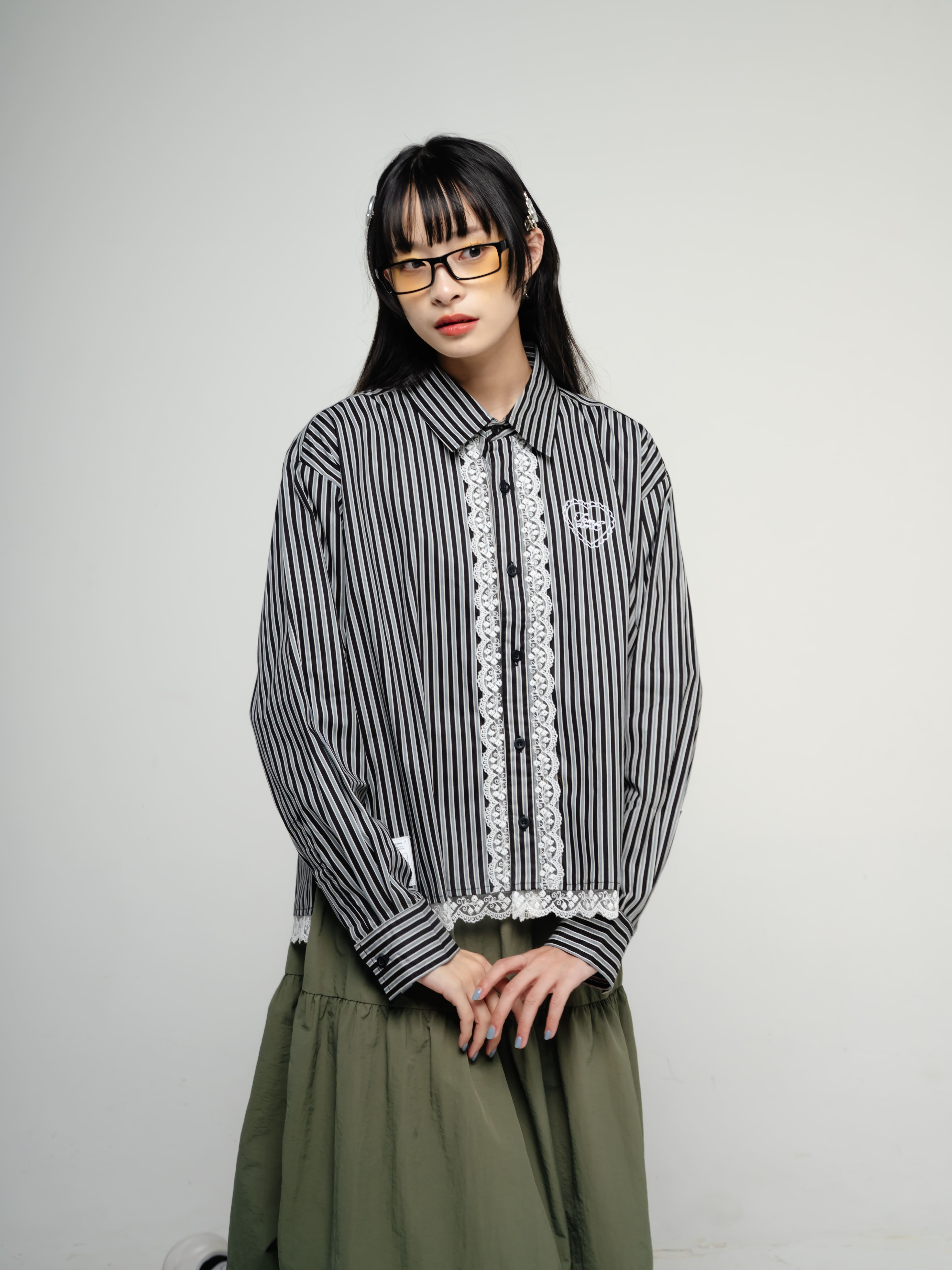 Tome Ame - Omi Striped Shirt Black
