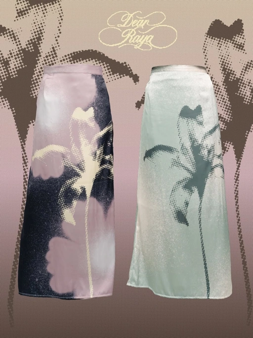 Image of TOME AME - HARUKA SKIRT - ROK PANJANG WANITA PRINT BUNGA