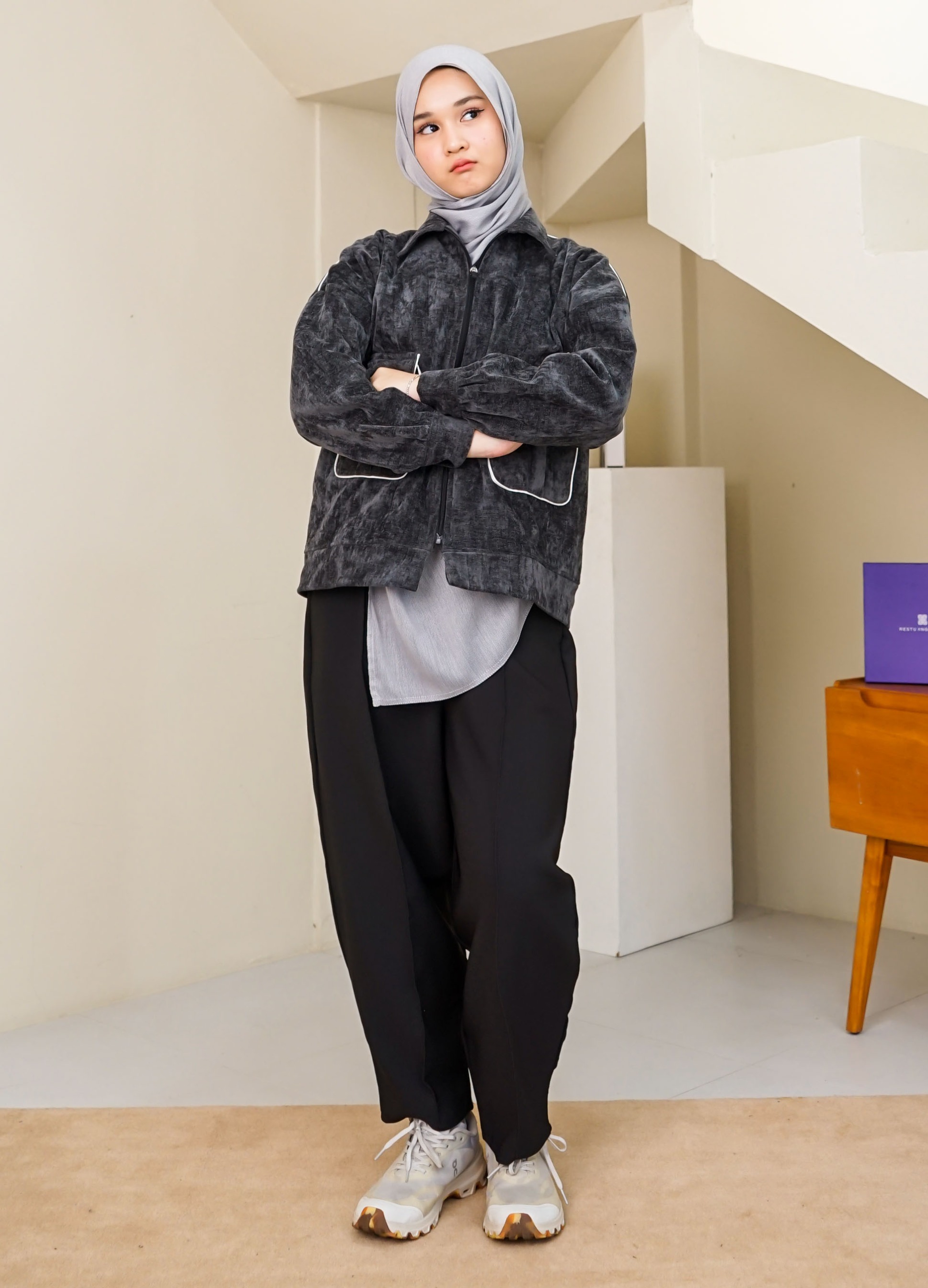 Suede Jacket List Zipper