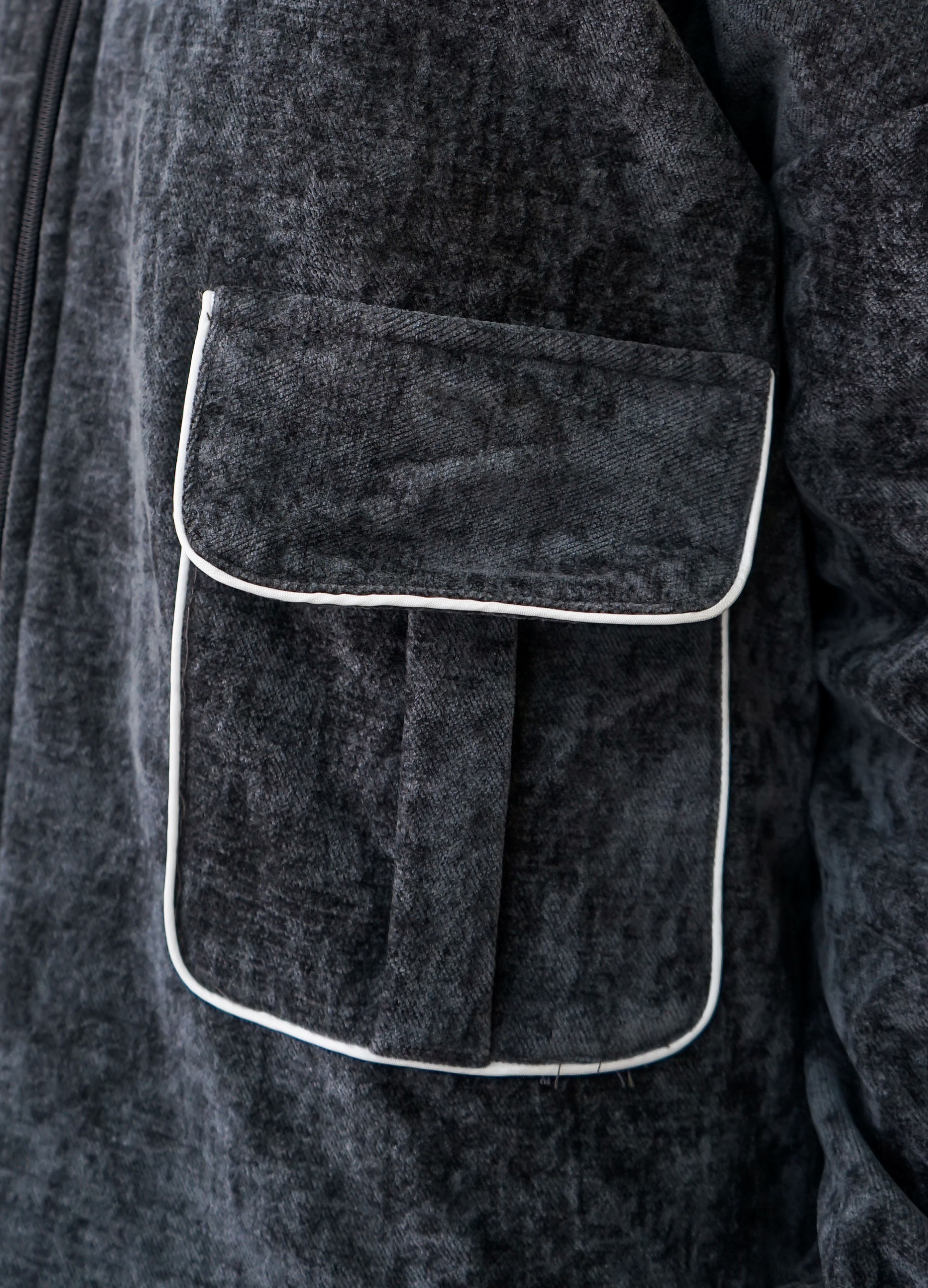 Suede Jacket List Zipper