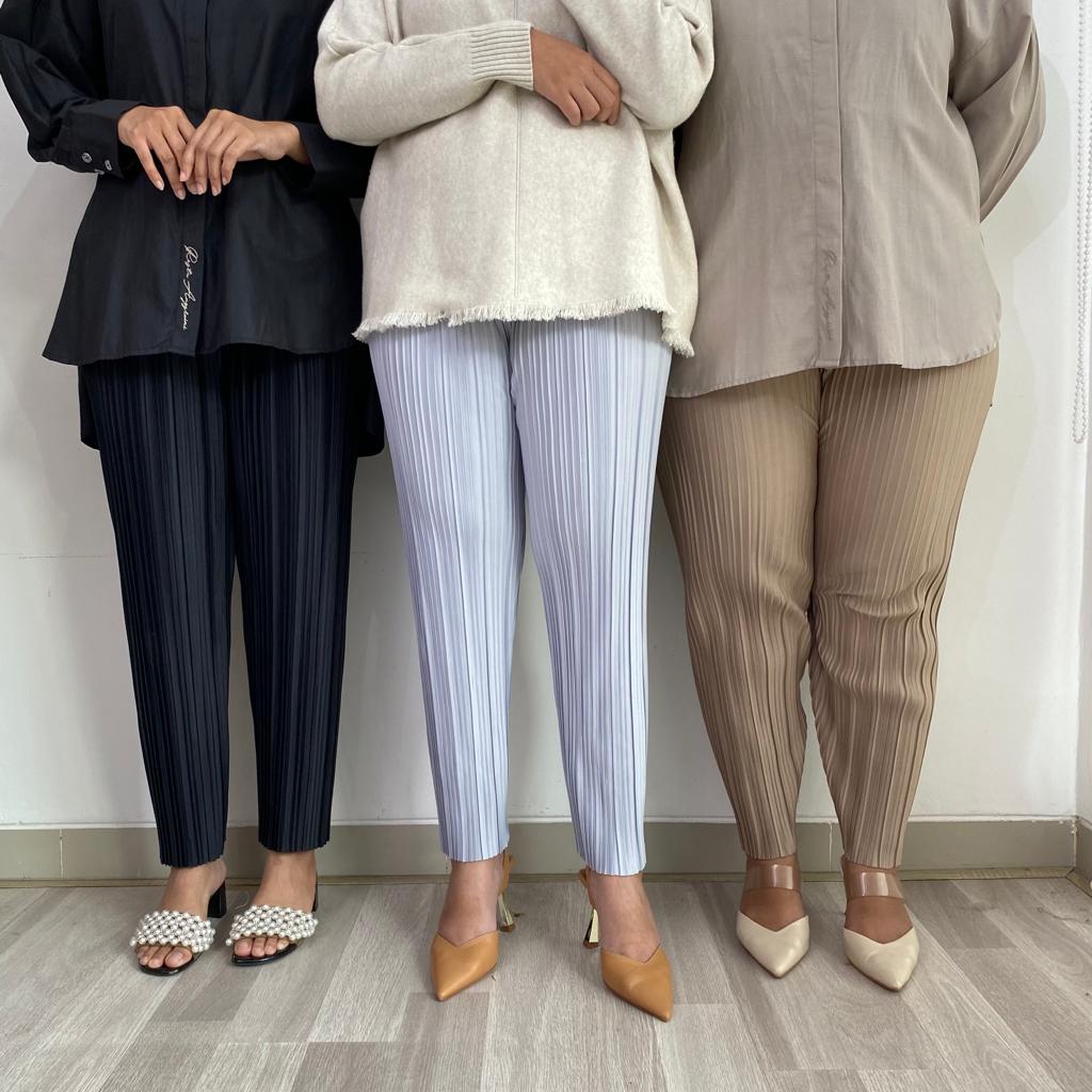 Ruka Pleats Pants Celana Plisket Pensil