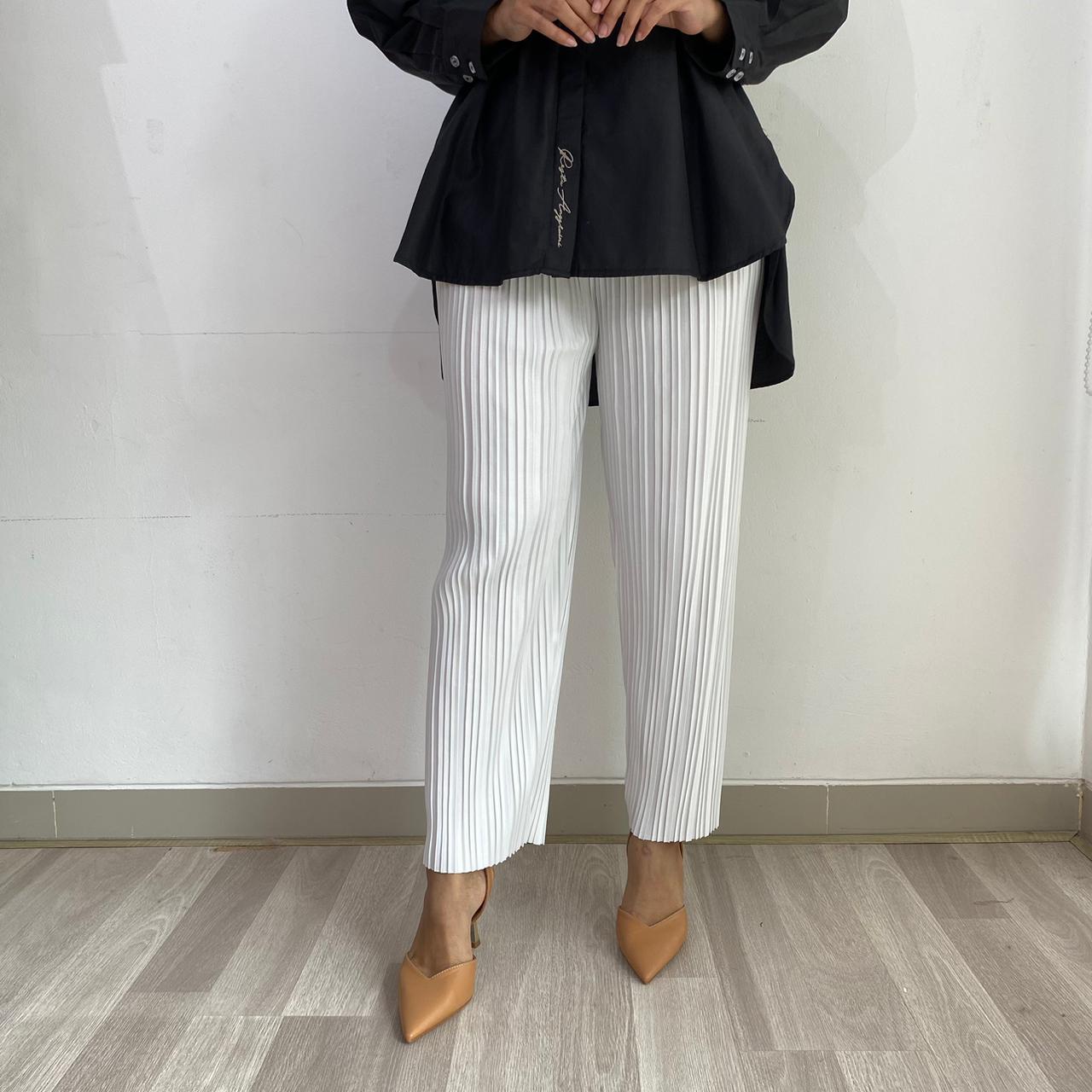 Ruka Pleats Pants Celana Plisket Pensil