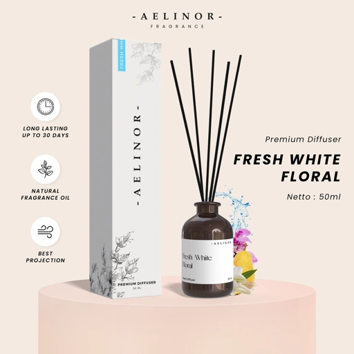 Image of Aelinor Diffuser Fresh White Floral 50ml
