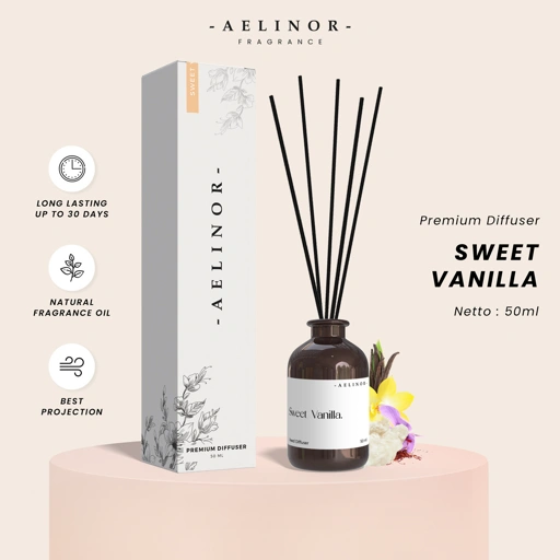 Image of Aelinor Diffuser Sweet Vanilla 50ml