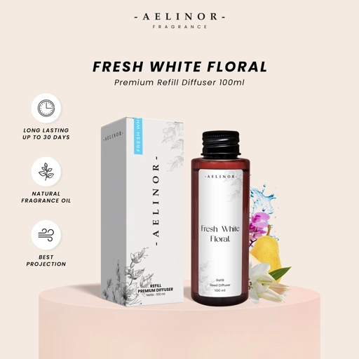 Image of Aelinor Refill Diffuser Fresh White Floral 100ml