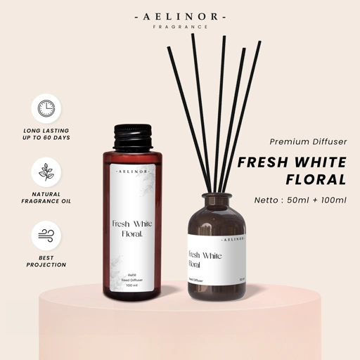Image of Bundle Diffuser Fresh White Floral 50ml + 100ml