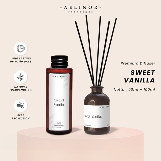 Image of Bundle Diffuser Sweet Vanilla 50ml + 100ml