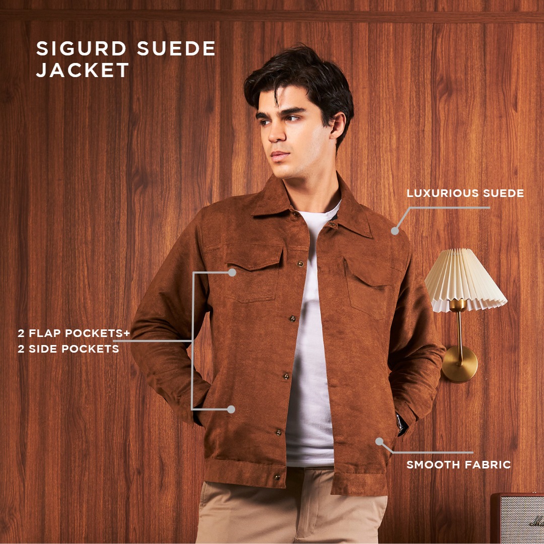 JAKET SUEDE SIGURD