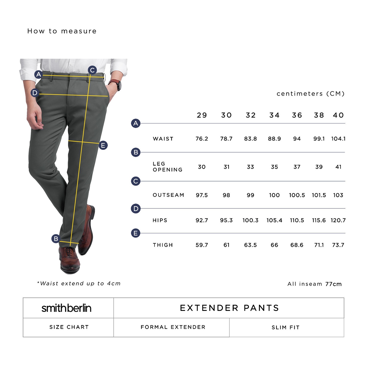 CELANA PANJANG FORMAL EXTENDER SLIM FIT REGULAR CUT & SLIM FIT ANKLE CUT