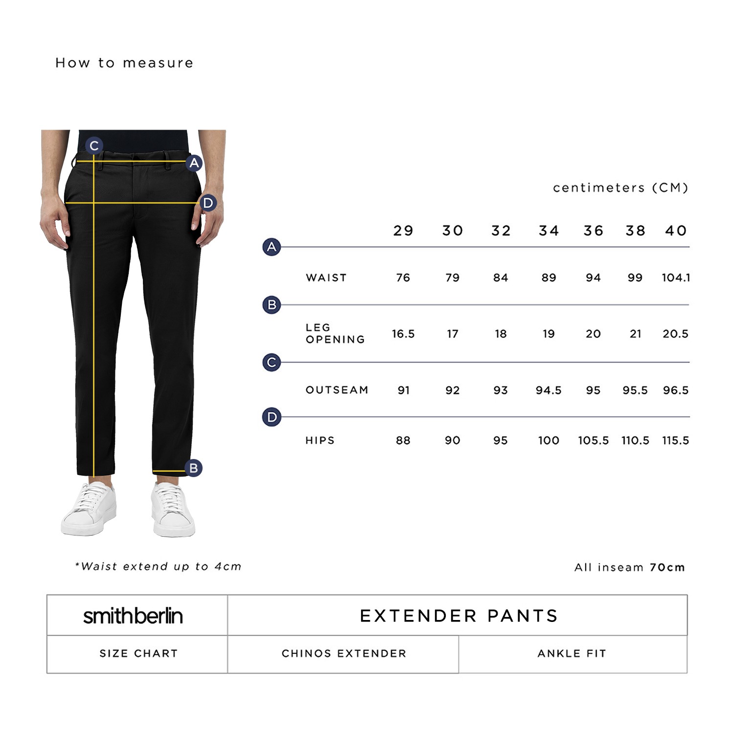 CELANA PANJANG CHINO EXTENDER SLIM FIT ANKLE CUT STRETCH