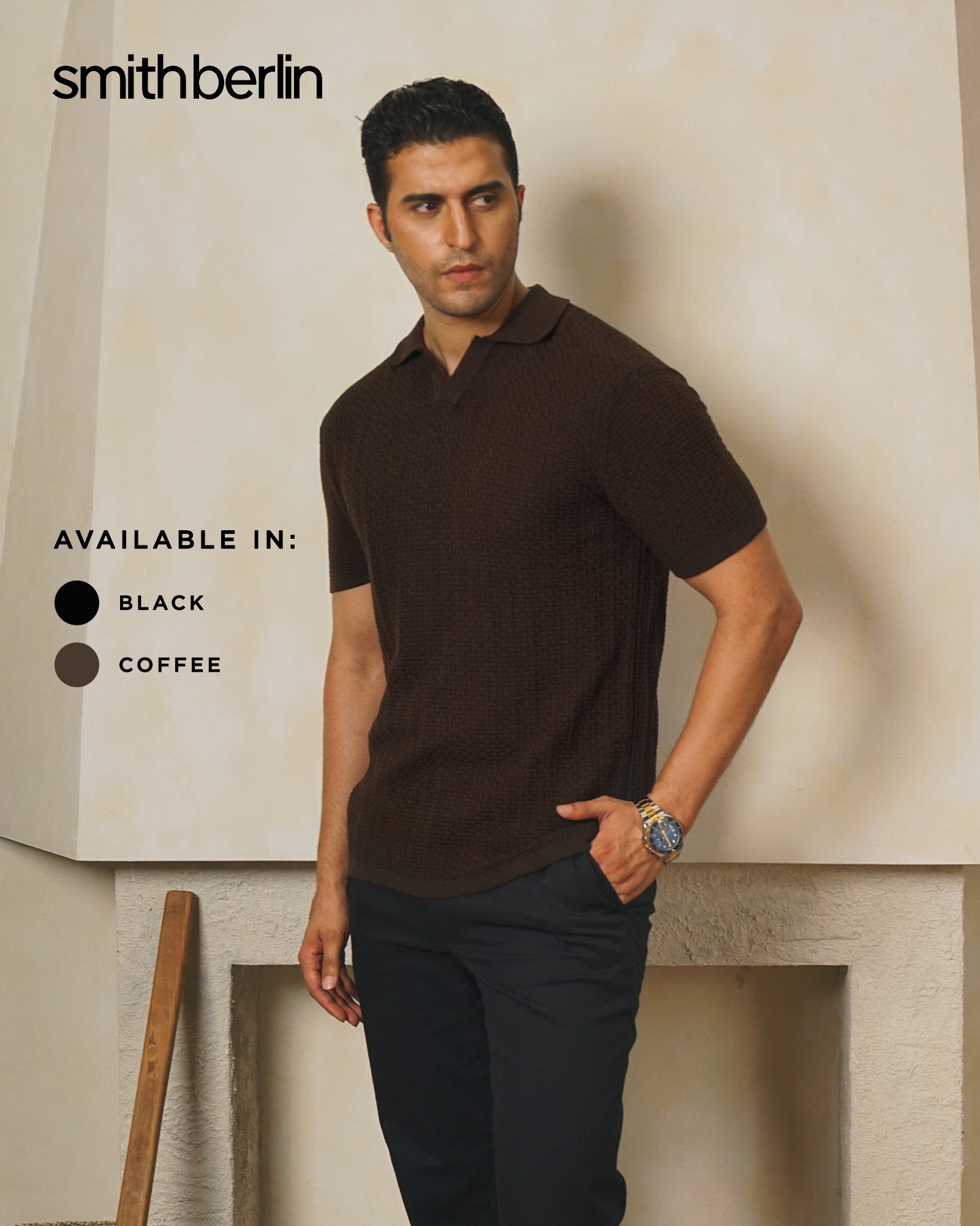 POLO KNIT BROOKS MODERN FIT