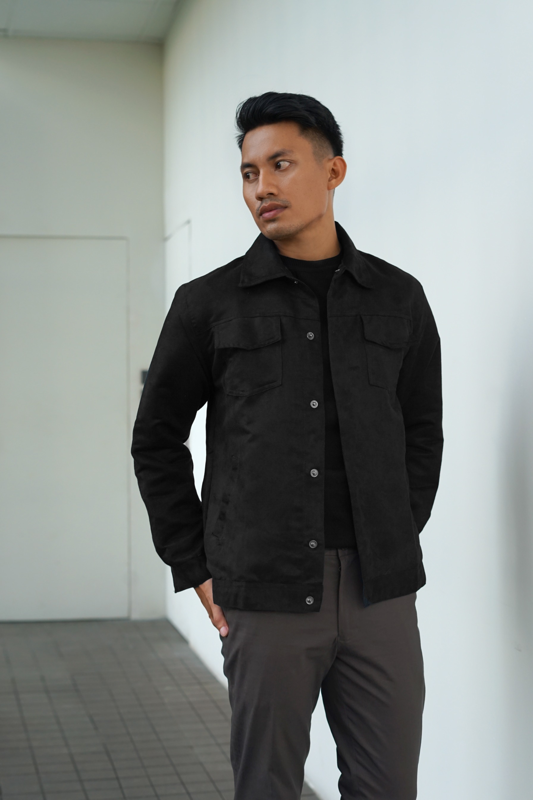 JAKET SUEDE SIGURD