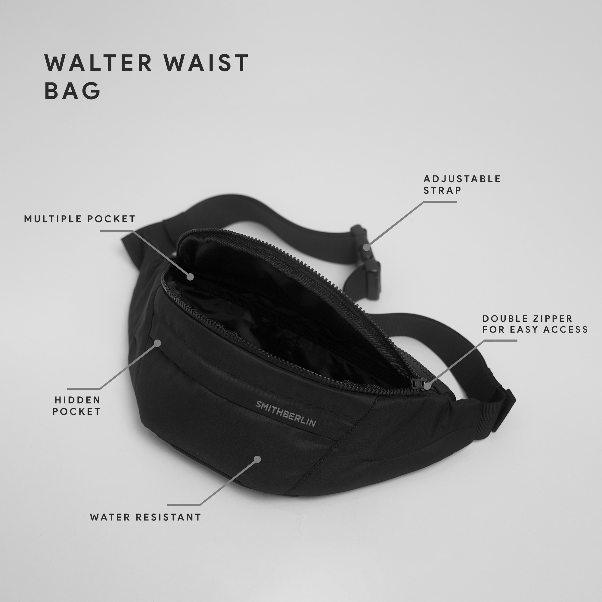 TAS POUCH LOGAN & TAS PINGGANG WALTER