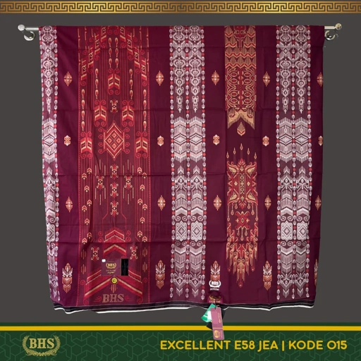 Image of Sarung BHS Excellent Gold Motif E58 JEA Jacquard Full Timbul Bahan Mercerized Cotton Halus dan Lembut [Garansi Original]