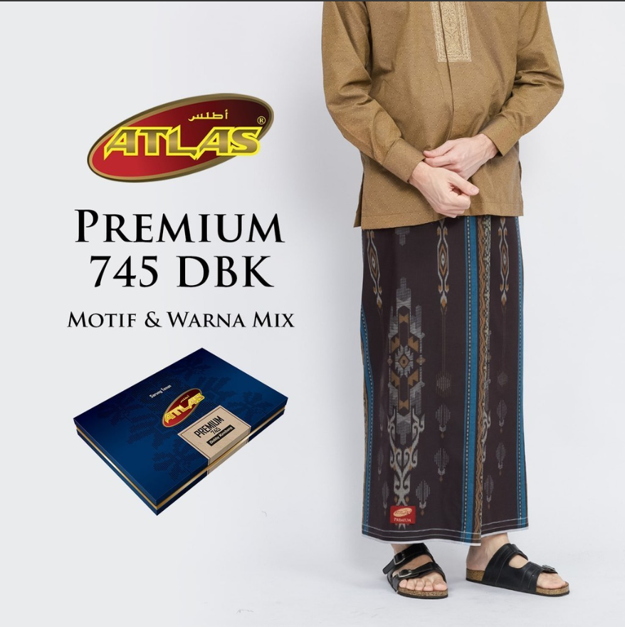 10 Pcs Grosir Sarung ATLAS Premium 745 Bahan Katun Rayon Halus dan Lembut [Garansi Original]