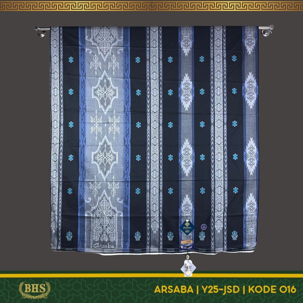 Sarung ARSABA (BHS) Motif Y25-JSD Jacquard Songket Dobby Bahan Viscose Cotton Blend Super Halus dan Lembut