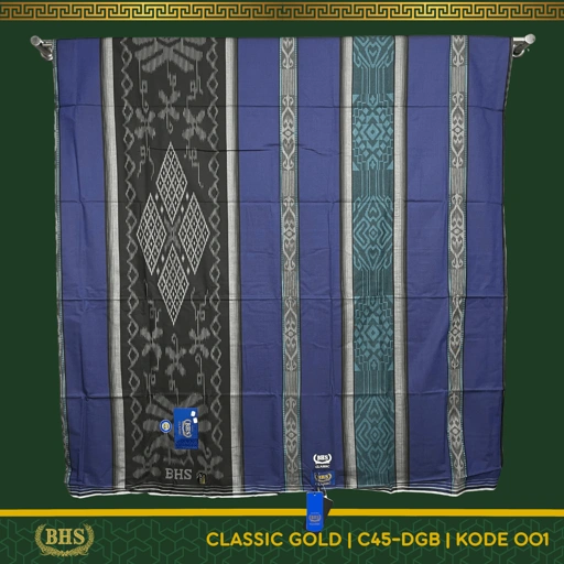Image of Sarung BHS Classic Gold Motif C44  DGB Bahan Mercerized Cotton Mix Halus dan Lembut [Garansi Original]