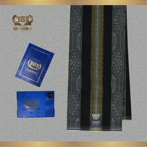 Sarung BHS Classic Gold Motif C44  DGB Bahan Mercerized Cotton Mix Halus dan Lembut [Garansi Original]