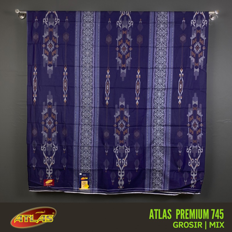 10 Pcs Grosir Sarung ATLAS Premium 745 Bahan Katun Rayon Halus dan Lembut [Garansi Original]