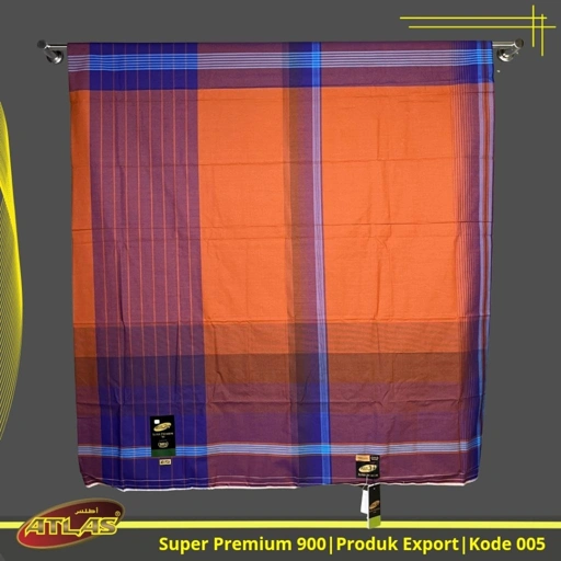 Image of Sarung ATLAS Super Premium 900 Motif A9-PCA Bahan Viscose Blend Kualitas Export Halus dan Lembut