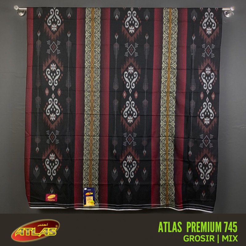 10 Pcs Grosir Sarung ATLAS Premium 745 Bahan Katun Rayon Halus dan Lembut [Garansi Original]