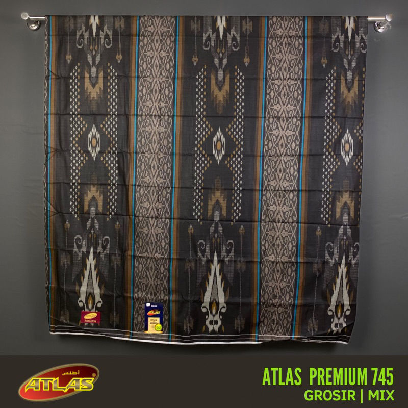 10 Pcs Grosir Sarung ATLAS Premium 745 Bahan Katun Rayon Halus dan Lembut [Garansi Original]