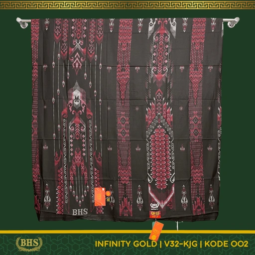 Image of Sarung BHS Infinity Gold Motif V32 KJC Bahan Viscose Blend Halus dan Lembut di Design dengan Motif Trendy dan Elegan [Garansi Original]