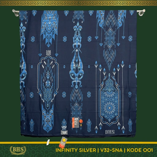Image of Sarung BHS Infinity Silver Motif V32 SNA Bahan Viscose Blend Halus dan Lembut di Design dengan Motif Trendy dan Elegan [New Variant]