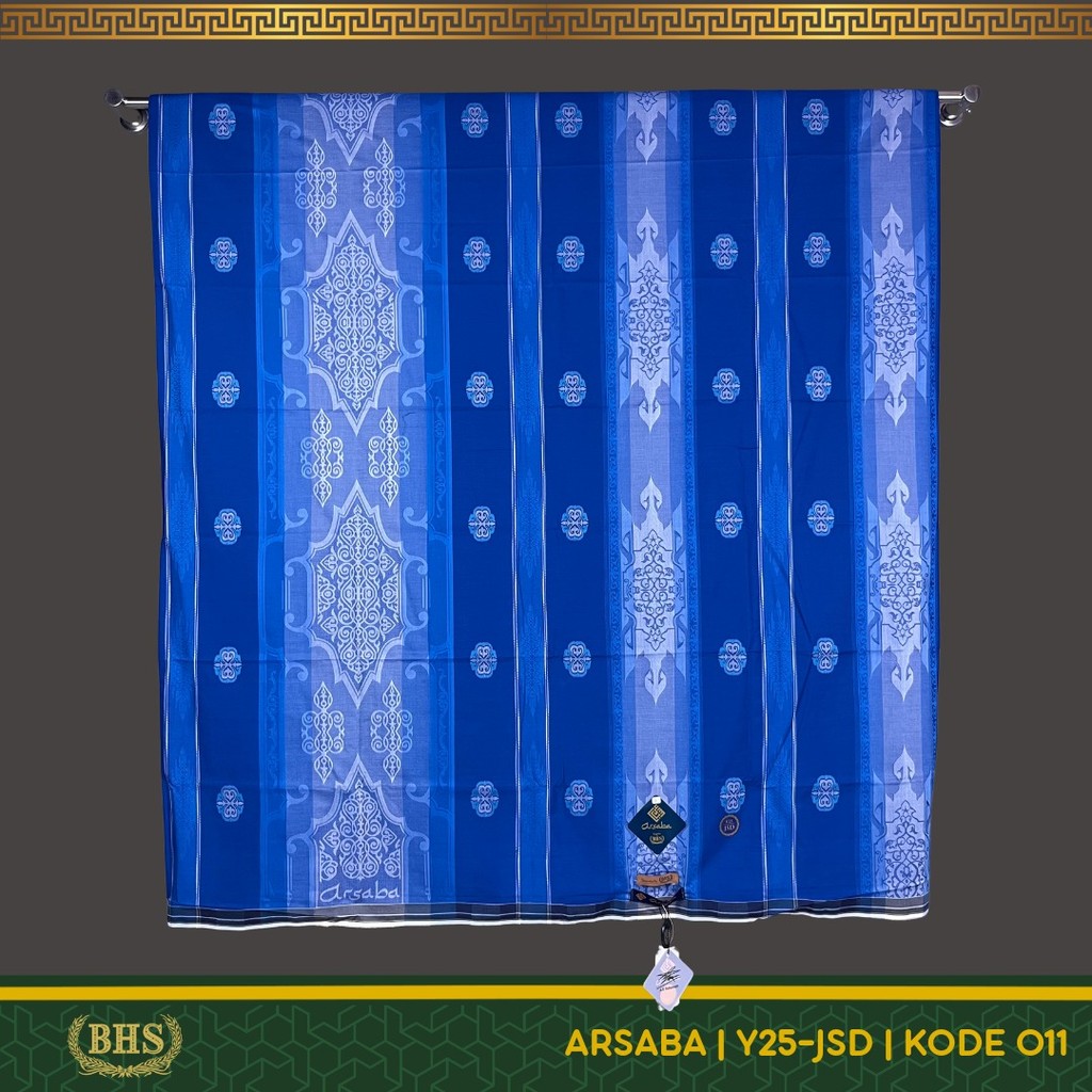 Sarung ARSABA (BHS) Motif Y25-JSD Jacquard Songket Dobby Bahan Viscose Cotton Blend Super Halus dan Lembut