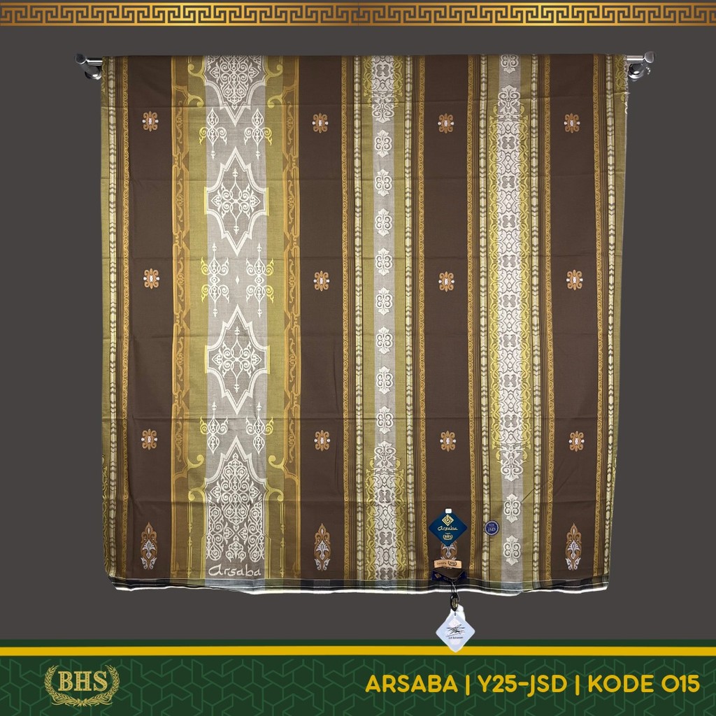 Sarung ARSABA (BHS) Motif Y25-JSD Jacquard Songket Dobby Bahan Viscose Cotton Blend Super Halus dan Lembut