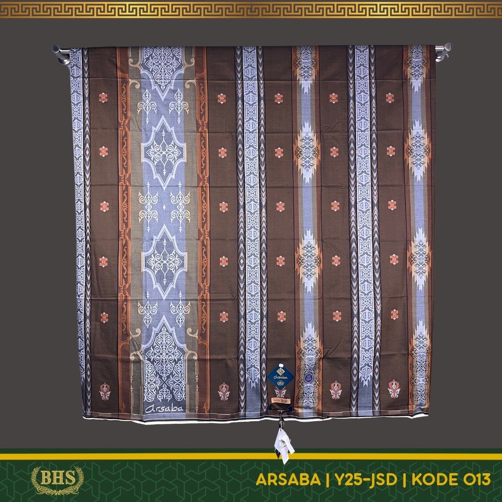 Sarung ARSABA (BHS) Motif Y25-JSD Jacquard Songket Dobby Bahan Viscose Cotton Blend Super Halus dan Lembut