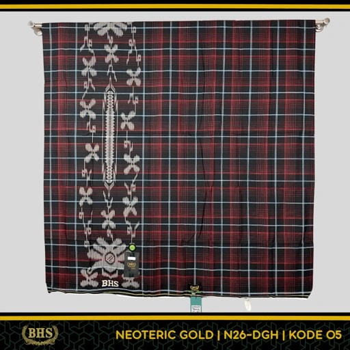 Sarung BHS Neoteric Gold Motif N26 DGH Bahan Viscose Cotton Blend Halus dan Lembut [New Product]