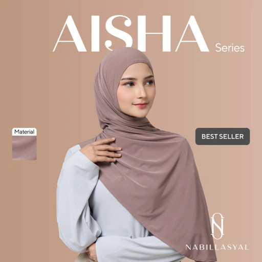 Image of Nabillasyal | Pashmina Instant | Hijab Instant | Jersey | Aisha Series
