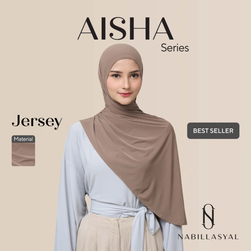 Image of Nabillasyal | Pashmina Instant | Hijab Instant | Jersey | Aisha Series