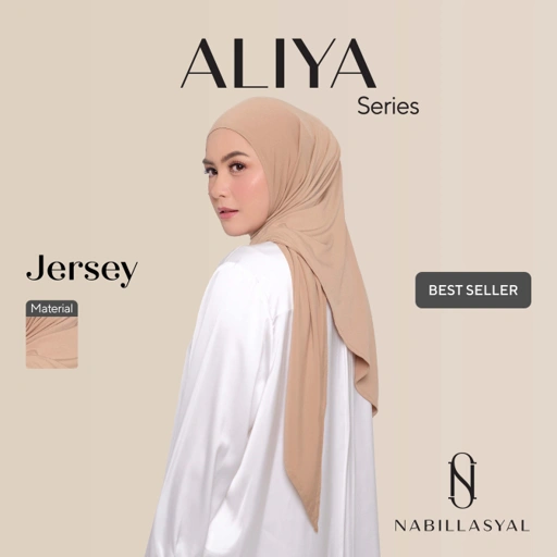 Image of Nabillasyal | Segiempat Instant | Hijab Segiempat Instant | Jersey | Aliya Series