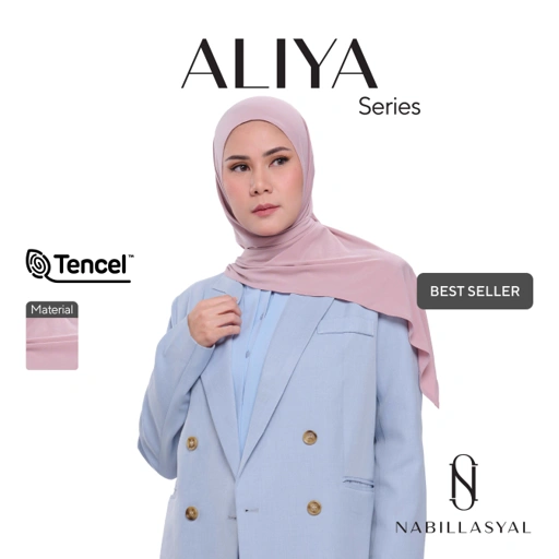 Image of Nabillasyal | Segiempat Instant | Hijab Segiempat Instant | Tencel | Aliya Series