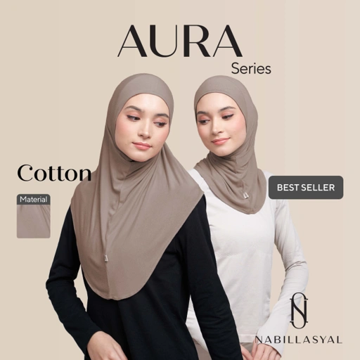 Image of Nabillasyal | Hijab Instant | Hijab Bergo | Cotton | Aura series