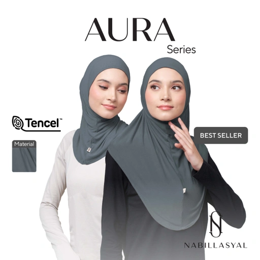 Image of Nabillasyal | Hijab Instant | Hijab Bergo | Tencel | Aura series